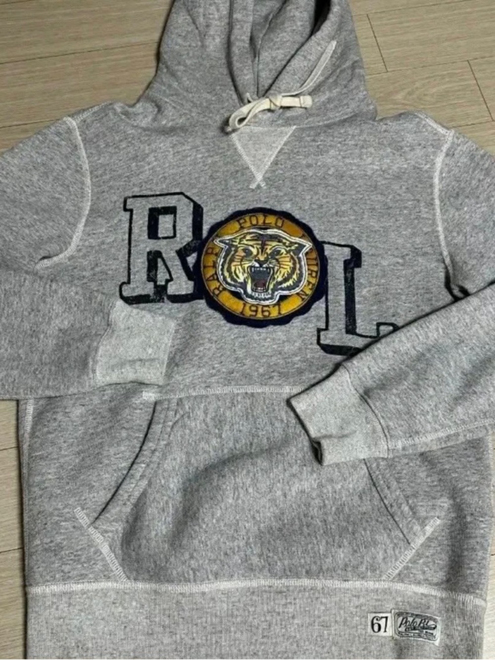 Polo by Ralph Lauren Gray Heather Sweatshirt with Patch